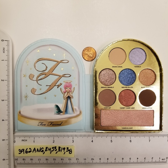 NIP Too Faced Let It Snow Globe “Holiday Angel” Eye/Face Makeup Palette - Picture 5 of 11